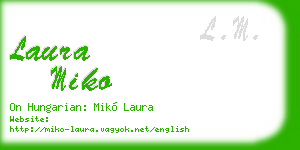 laura miko business card